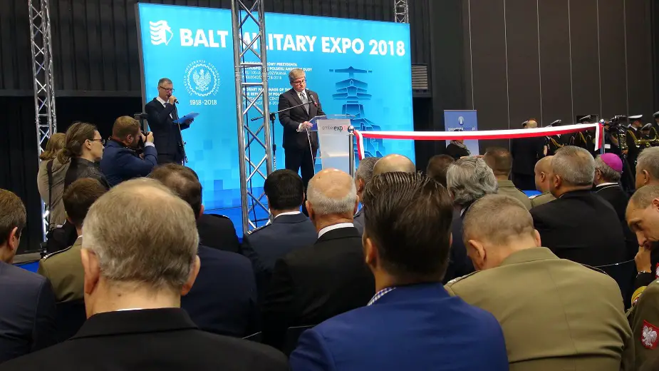 Today Opening of Balt Military Expo 2018 Baltic Military Fair in Poland 2