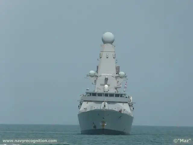 HMS Daring, the first of the Royal Navy's (RN’s) Type 45 destroyers, Arrived at DIMDEX (Doha International Maritime Defence Exhibition & Conference), showcasing her state-of the-art technology, including the new, fully digital, radar electronic support measures (RESM) system supplied by Thales UK.