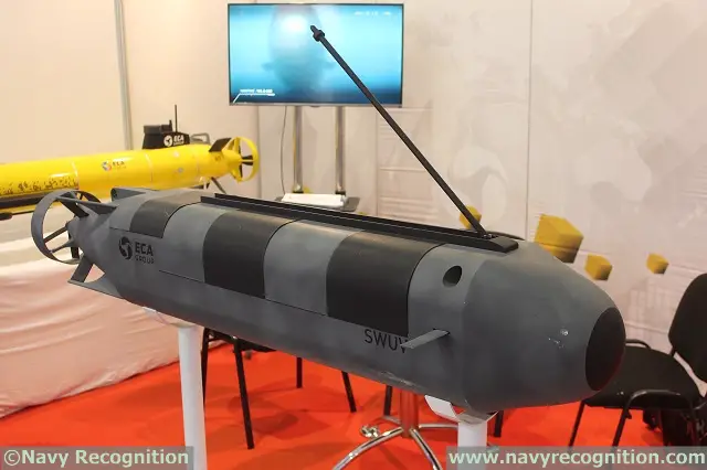 At NAVDEX 2015, ECA Group of France showcased its Special Warfare Underwater Vehicle or "SWUV". The SWUV is the future swimmer delivery vehicle (SDV) of the French Navy commandos. This SDV was designed by ECA Group, in cooperation with the French procurement agency (DGA) and French Navy combat divers, for troop delivery and stealth coastline intervention missions. 
