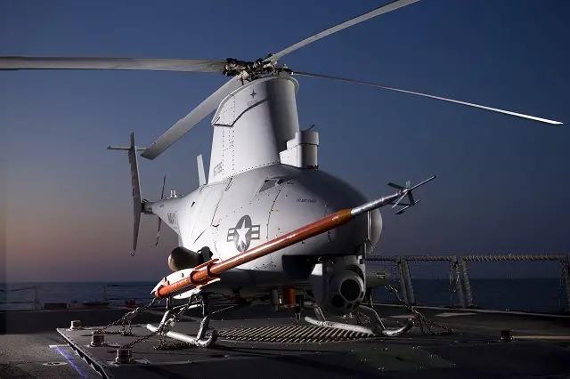 Northrop Grumman Corporation (NYSE:NOC) has started work outfitting the U.S. Navy's MQ-8B Fire Scout unmanned helicopter with a weapons system. The Advanced Precision Kill Weapons System laser-guided 70mm rocket -- in production for the Navy since 2010 -- will allow ship commanders to identify and engage hostile targets without calling in other aircraft for support. 