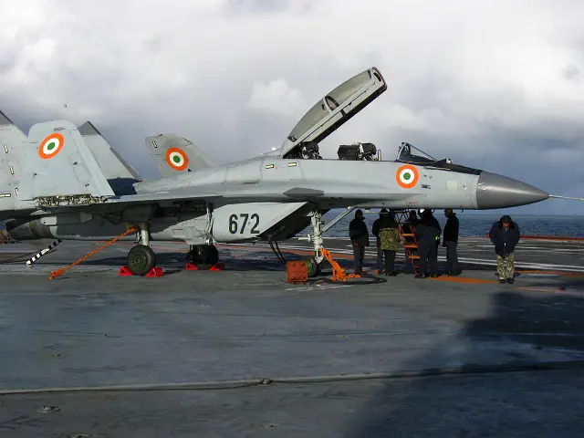 The Indian Navy has commissioned its first squadron of MiG-29K/KUB shipborne fighters, dubbed the "Black Panthers," a MiG spokesperson in India said on Saturday. The ceremony at an airbase in Dabolim, in the state of Goa on India's west coast, was attended by India's Defense Minister A K Antony, Chief of Naval Staff Admiral D K Joshi and MiG Director-General Sergei Korotkov.