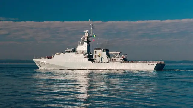 Amazonas, the first of three BAE Systems built Ocean Patrol Vessels being delivered the Brazilian Navy, departed the UK for Rio de Janeiro on August 9th after her crew completed a rigorous programme of Flag Officer Sea Training with the Royal Navy off the South coast.