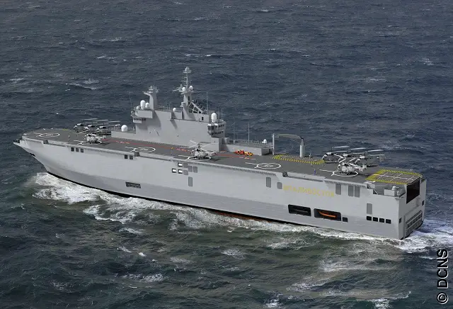 The Commander of the Russian Navy, Admiral Viktor Chirkov, will attend an official keel laying ceremony on Friday for the first Mistral-class amphibious assault ship being built at a French shipyard for Russia. Construction of the warship, named Vladivostok, began last year at the STX shipyard in St. Nazaire, after Russia made an advance payment as part of the 1.2-billion euro deal for two French-built Mistral vessels, which was signed in June 2011.