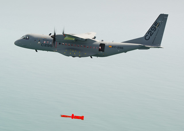 Airbus Military and MBDA have successfully demonstrated the release of an instrumented Marte MK2/S anti-ship inert missile installed under the wing of the C295 maritime patrol aircraft. This flight was the last of a series of trials performed in a joint Airbus Military – MBDA collaboration to validate the aerodynamic integration of Marte on C295, its handling qualities and performance tests. 