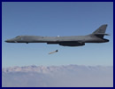 A B-1B Lancer successfully struck a waterborne target with a live warhead for the first time Aug. 27. The 337th Test and Evaluation Squadron completed their first of three scheduled live-fire tests of a Long Range Anti-Ship Missile, or LRASM, on-board a B-1.