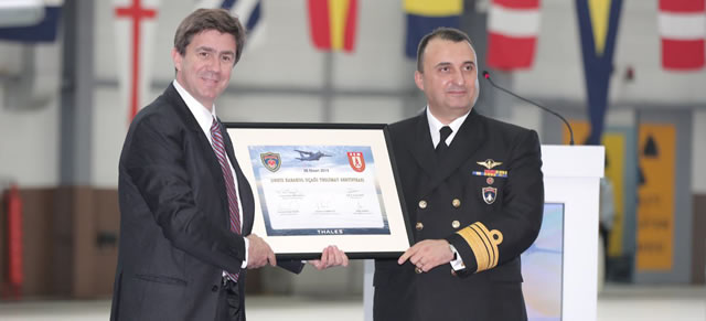 Thales has achieved delivery of the first of three maritime surveillance aircraft under the Meltem II programme for Turkey. This aircraft will be operated by the Turkish Coast Guard from Izmir Air Base. Pierre Eric Pommellet, Senior Vice-President of Thales Group, officially handed over the aircraft at a ceremony held at the Turkish Aerospace Industry (TAI) facility in Ankara. 