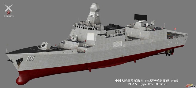 Non official artist impression of Type 055 (also reffered as "Fan Art" in the Chinese Internet sphere).