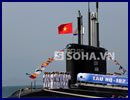On the morning of January 15, 2014 in the Vietnamese naval base in Cam Ranh Bay , took place the commissioning ceremony of the Vietnamese Navy large diesel - electric submarine (SSK) HQ-182 "Hà Nôi" (Project 636 Kilo/Varshavyanka class). It is the first unit of six SSK built in Russia by JSC "Admiralty Shipyards" under a 2009 contract. In a ceremony attended by Navy Commander of the Vietnam People's Navy (VNA), Vietnam Deputy Defence Minister Admiral Nguyen Van Hien and Deputy Commander of the Navy Vice Admiral VNA Pham Ngoc Minh.