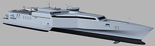 Austal Limited (Austal) is pleased to announce it has been awarded a contract from a naval customer in the Middle East for the design, construction and integrated logistics support of two 72 metre High Speed Support Vessels (HSSVs).