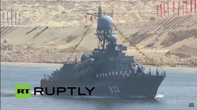 Egypt continues to strengthen its navy at an impressive pace: Following the recent delivery of two Ambassador MK III FMC from the United States, the procurement of a FREMM Frigate from France (plus four Gowind class corvettes on order), news has emerged that the Egyptian Navy just procured the Tarantul class missile corvette P-32 (Project 12421 Molniya) from Russia.