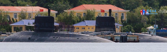 Type 039B left and Modified Type 039B/039C right. Note the differences at the base of the sail