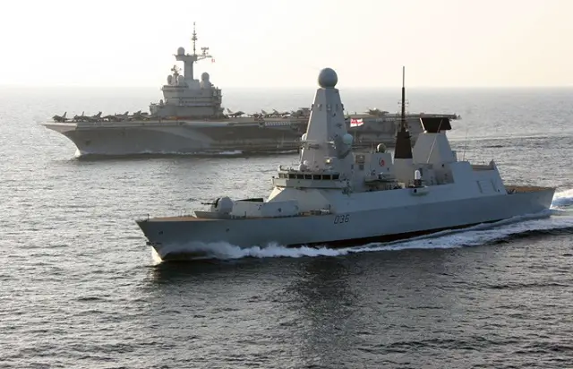 The Royal Navy Type 45 Destroyer HMS Defender has joined the French aircraft carrier Charles de Gaulle ready to support operations against the Islamic State (IS). The Type 45 air defence destroyer met the aircraft carrier in the Indian Ocean to strengthen the French ship’s ability to conduct air strikes against the terrorist organisation in Iraq and Syria.