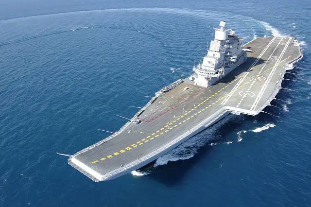 The Indian Navy aircraft carrier INS Vikramaditya was upgraded with Barak-1 air defense systems and Russian made AK-630 close-in weapon systems (CIWS). "INS Vikramaditya will sail out of the harbour in Karwar after its first short refit and join the Navy in a week" said Vice-Admiral P. Murugesan, Vice-Chief of the Naval Staff. Vikramaditya, acquired from Russia for $2.3 billion, was commissioned into the Indian Navy in November 2013 without air-defence systems. 