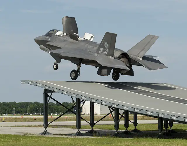 An F-35B Lightning II completed the first ramp-assisted short take off to test the aircraft’s compatibility with British and Italian aircraft carriers. “This test was a success for the joint ski jump team," said Peter Wilson, BAE Systems F-35 test pilot and U.K. citizen, who flew the June 19 mission at Naval Air Station Patuxent River, Maryland. "The aircraft performed well and I can't wait until we're conducting F-35 ski jumps from the deck of the Queen Elizabeth carrier.”