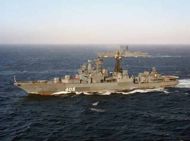 Admiral Levchenko Udaloy-class destroyer of the Russian Northern Fleet