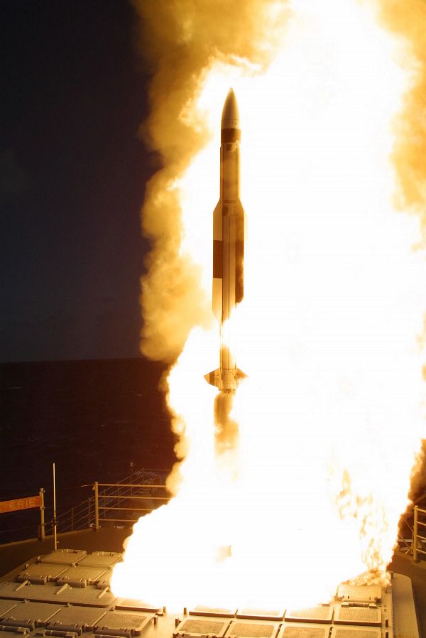 The U.S. Navy successfully completed the longest range Anti-Air Warfare intercept in its history at the Point Mugu Test Range in California, Sept. 22. During the Naval Integrated Fire Control - Counter Air (NIFC-CA) test, USS Princeton (CG 59), equipped with the latest Aegis Baseline 9, successfully processed data from a remote airborne sensor to engage and destroy an over-the-horizon threat representative target using Standard Missile-6 (SM-6). 