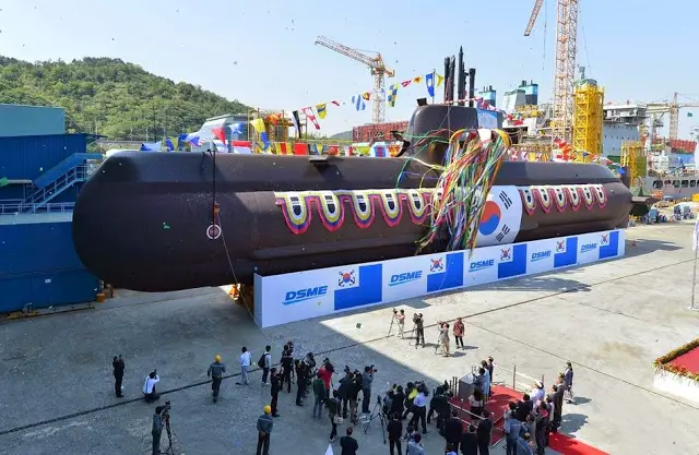 DSME Delivers Sixth Type 214 – KSS-2 Diesel Electric Submarine to ROK Navy