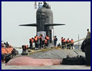 DCNS released high definition pictures of Klavari, the Scorpene class diesel-electric submarine (SSK) for the Indian Navy. Built by Indian shipyard Mazagon Dock Shipbuilders Limited, was launched in the water on 28th October 2015 in Mumbai.