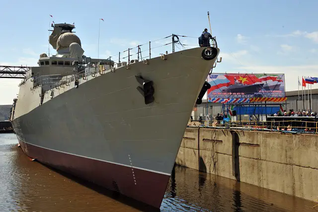The third Project 11661 Gepard-3.9-class frigate designed for the Vietnamese Navy has been solemnly put afloat at the Zelenodolsk Shipyard in Tatarstan in the Volga area, a TASS correspondent reports from the scene. 