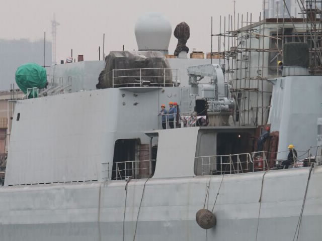 Based on the picture, the destroyer has been fitted with H/PJ-11 eleven-barreled 30mm Close In Weapon System (CIWS) (the system is reffered sometimes as Type 1130 which is the export designation). One H/PJ-11 is visible on starboard side but it is almost certain another one is fitted on the port side, in a similar configuration to the Type 054A Frigates of the PLAN. The CIWS are replacing the old Type 76A 37mm anti-aircraft guns on Shenzhen.