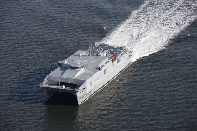 The U.S. Navy accepted delivery of USNS Carson City (EPF 7) during a ceremony in Mobile, June 24. The ship, which was constructed by Austal USA, is the seventh ship of the Expeditionary Fast Transport (EPF) class.