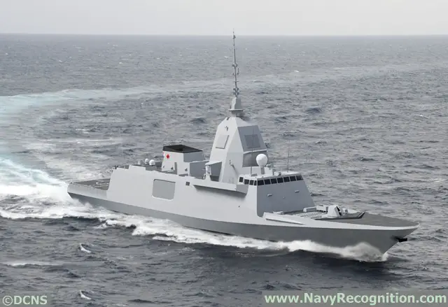 Artist Impression of DCNS proposal to the Royal Canadian Navy CSC requirement (FREMM Frigate in Air Defense variant based on the Aquitaine-class). Picture: Naval Group (DCNS)