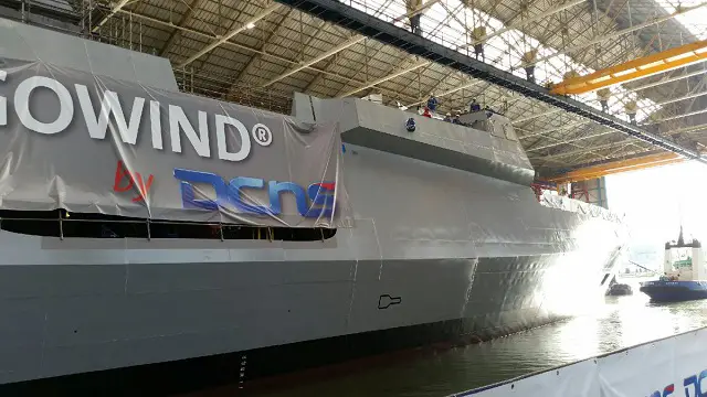 On September 17 2016, DCNS launched the very first GOWIND 2500 corvette for the Egyptian Navy. The float out took place at the Lorient naval shipyard one day after the launch of FREMM Bretagne for the French Navy. First steel cut of the Egyptian Navy corvette took place on April 16 2015. The delivery of the vessel is set for 2017 (less than four years after the signature of the contract).