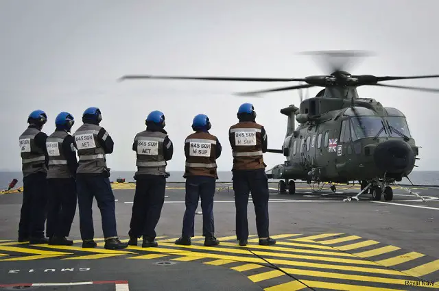 Royal Navy Merlin Helicopters Deploy Aboard French Navy LHD Mistral for the First TIme