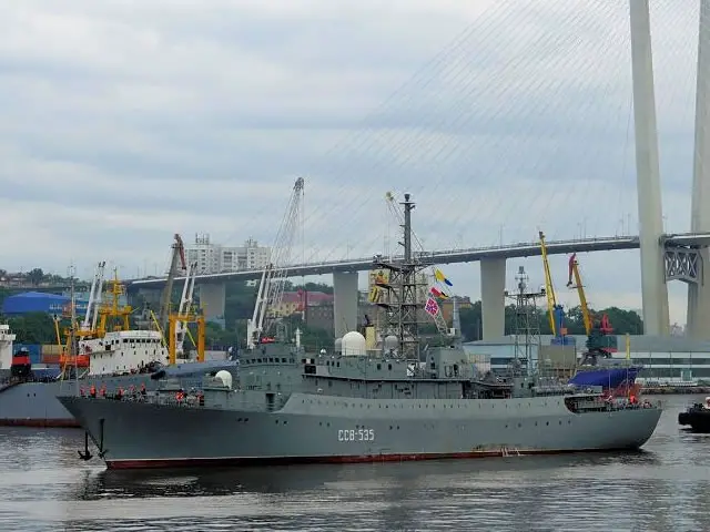 Intelligence ship Karelia Russia Pacific Fleet