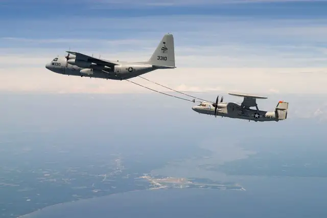 Picture First E 2d Advanced Hawkeye Aerial Refueling