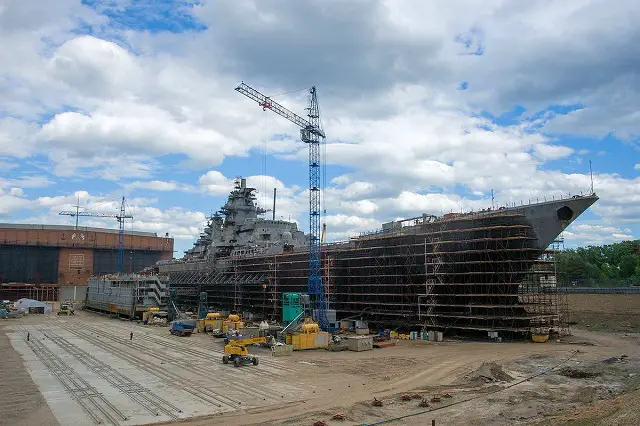 Russian Navy Kirov-class cruiser Admiral Nakhimov's Hull to be Rebuilt during Upgrade and Overhaul