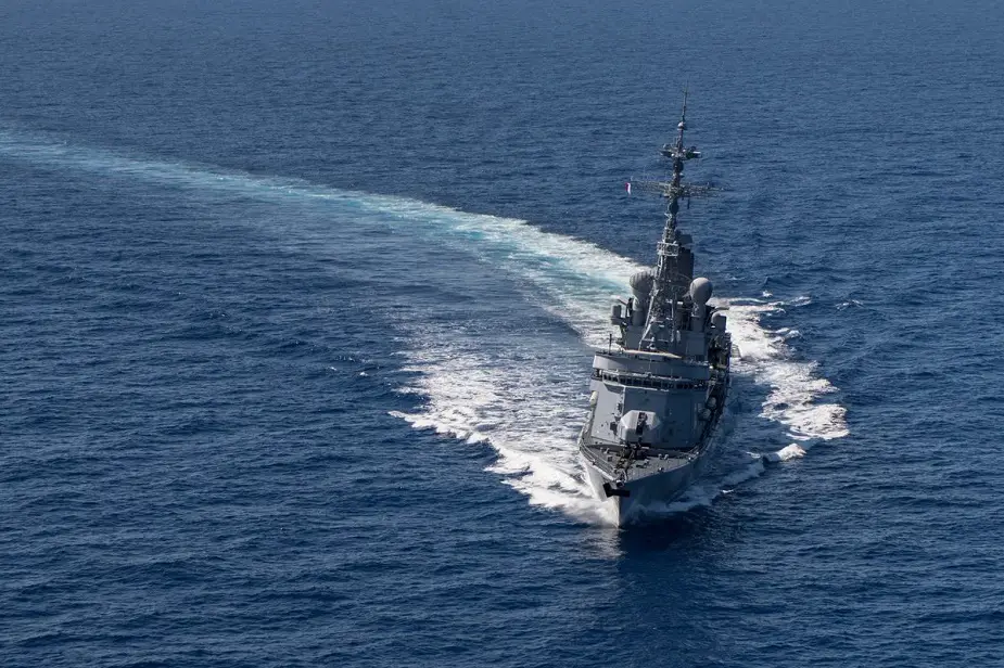French Navy Frigate Cassard Escort U.S. Vessel Through Strait of Hormuz