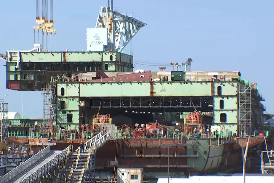 Video HII Reaches 50 Percent Completion in Construction of Future Aircraft Carrier John F. Kennedy CVN 79