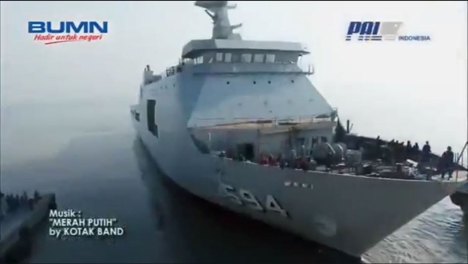 Video PT Pal Launched the 6th LPD for Indonesian Navy TNI AL