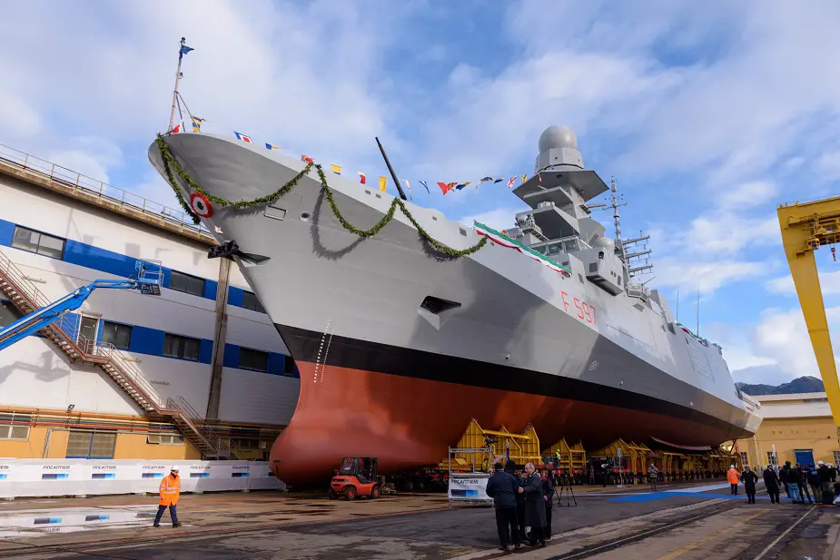 Fincantieri Launched the 8th FREMM Antonio Marceglia for Italian Navy