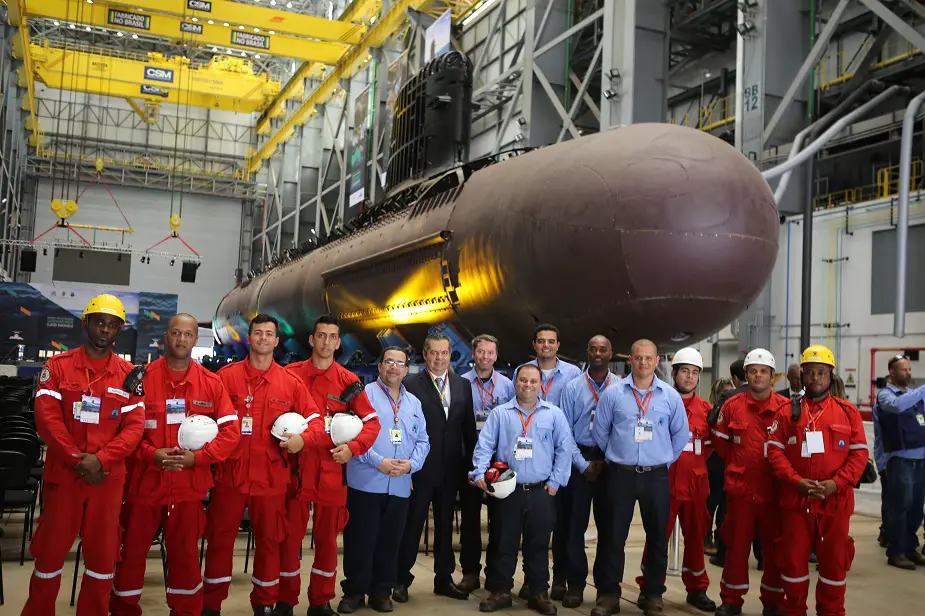 First Brazilian Navy Scorpene Submarine Sections Transfered to Assembly Hall