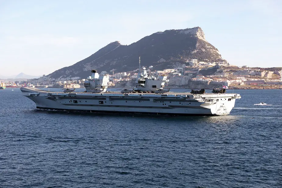 HMS Queen Elizabeth arrives in Gibraltar for first overseas visit