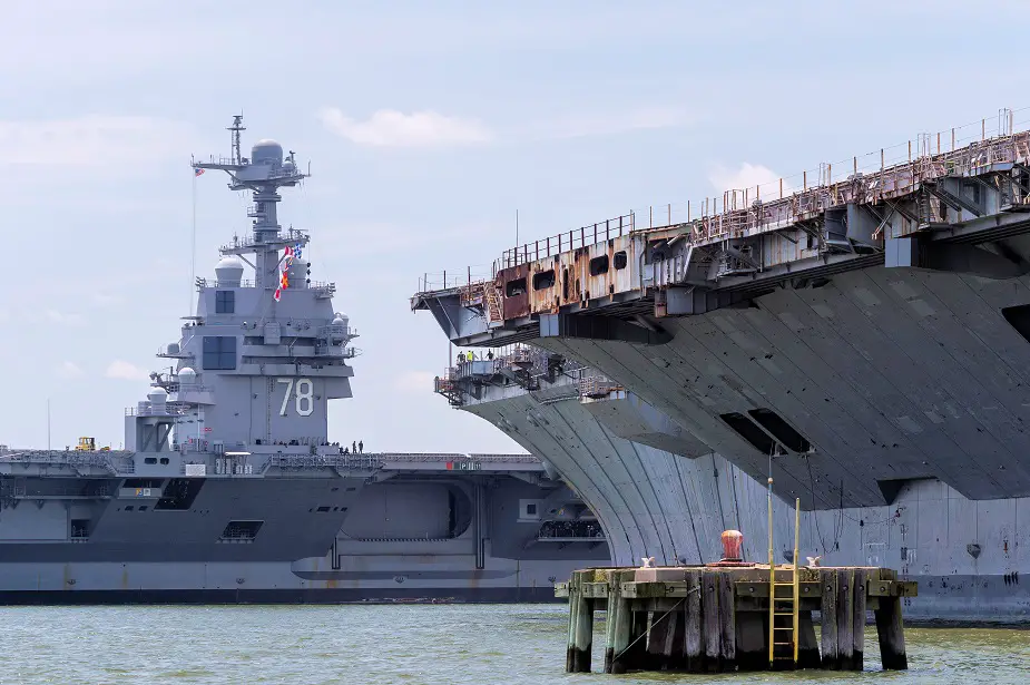 HII Begins Post Delivery Work on Aircraft Carrier USS Gerald R. Ford CVN 78