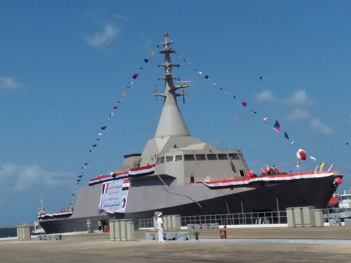 Launching of the first Gowind 2500 corvette built in Egypt