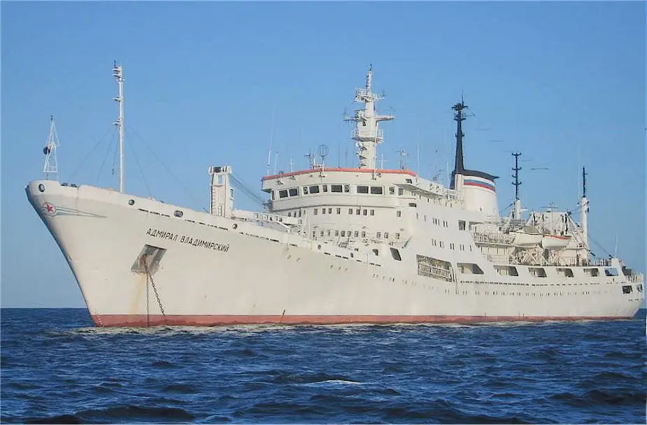 Russia Admiral Vladimirsky ocean survey vessel undergoing trials in Baltic Sea 925 001