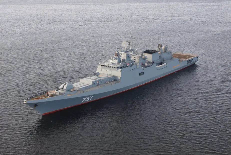 Russian frigate Admiral Grigorovich joins forces in the Mediterranean Sea