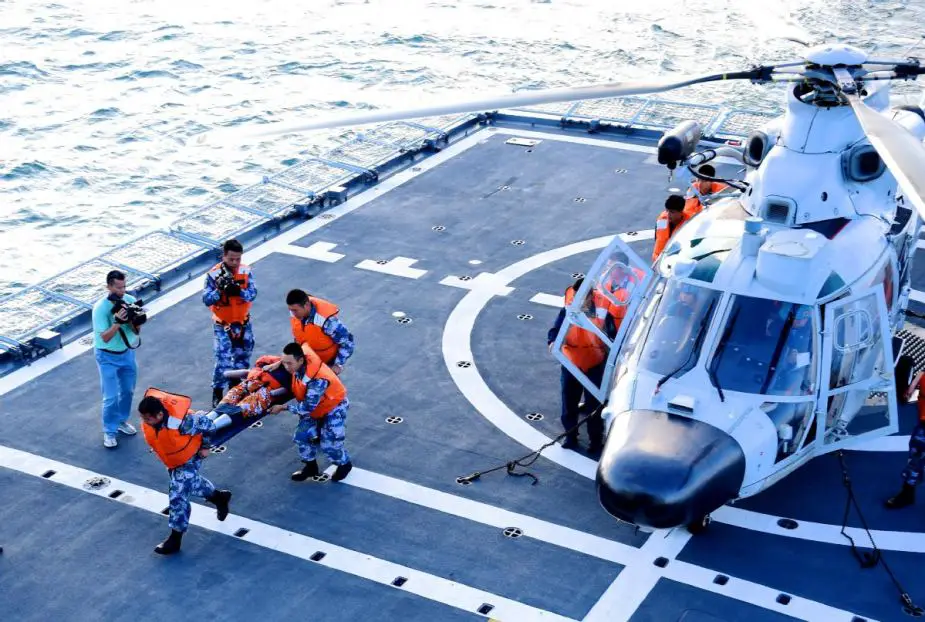 Chinese PLA unveils first simulation training system for maritime medical rescue 925 001