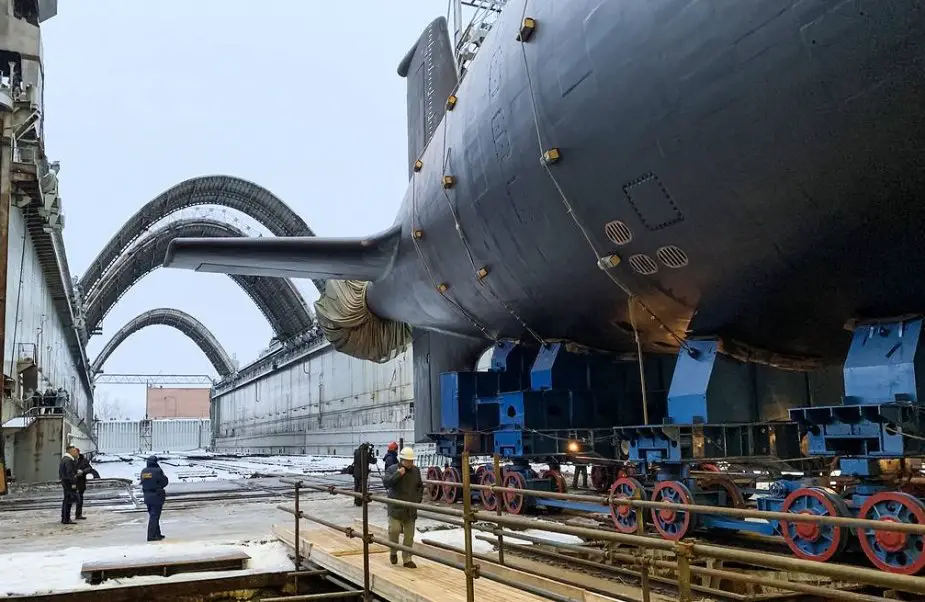 Russia launches Nuclear Powered Yasen M Class Submarine Novosibirsk 925 001