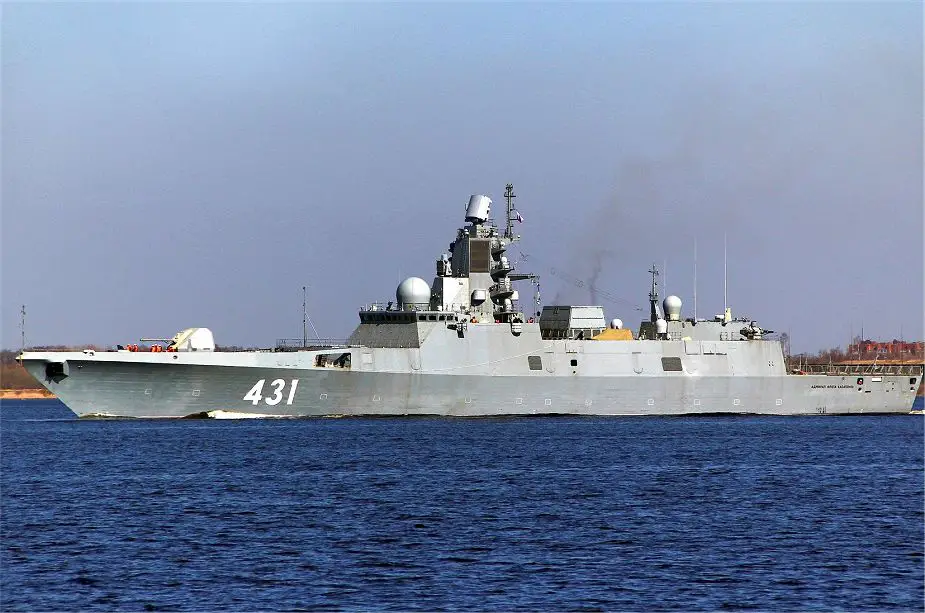Russian Navy Admiral Kasatonov frigate continues trails in Barents Sea 925 001