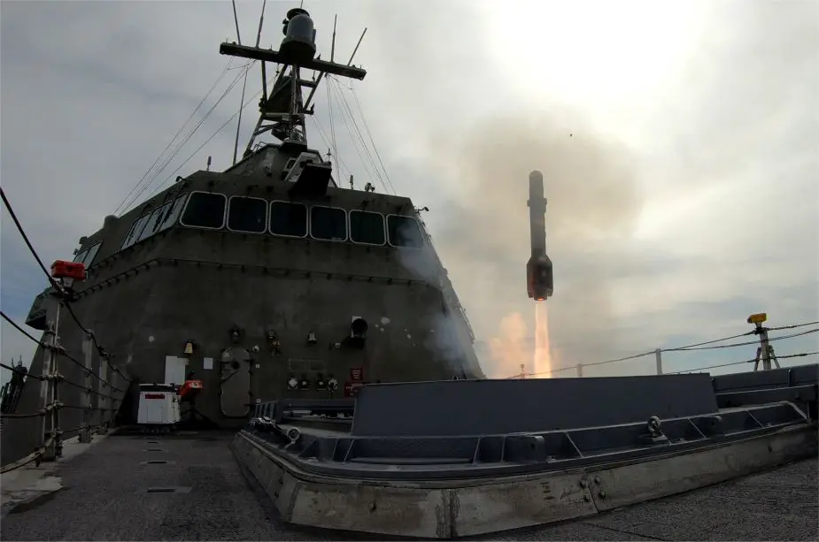 US Navy successful test firing of the ships Surface to Surface Missile Module SSMM 925 001