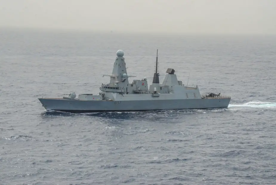 HMS Duncan patrols the Mediterranean Sea to prevent illegal activities