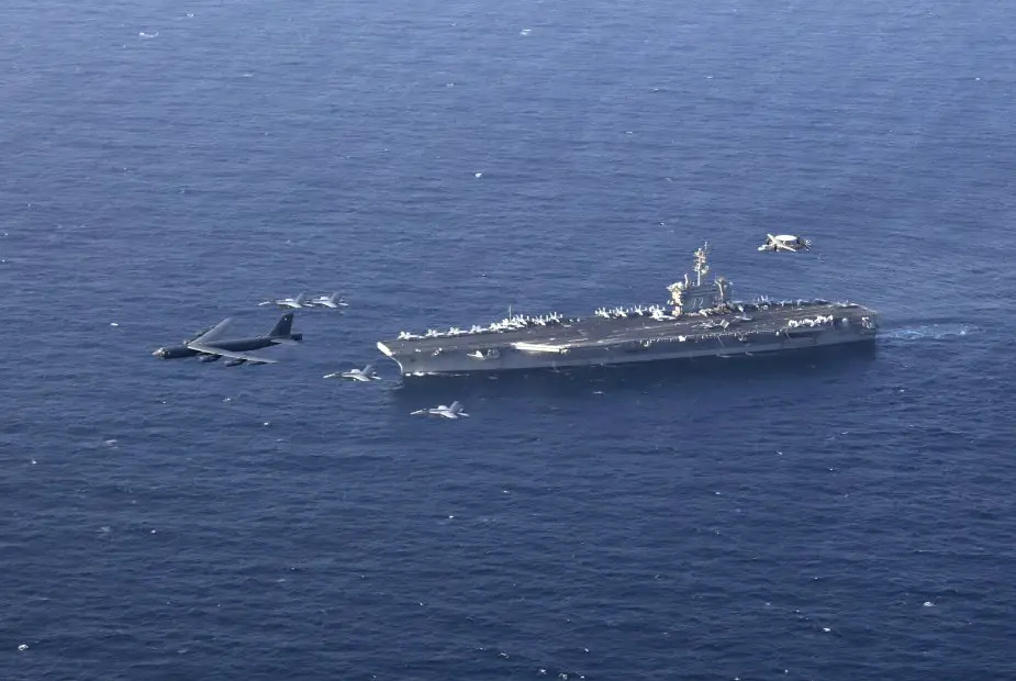 USS Abraham Lincoln participates in joint exercise with U.S. Air Force