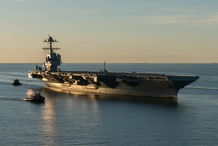 USS Gerald R. Ford early service life period work contract worth US 690 million