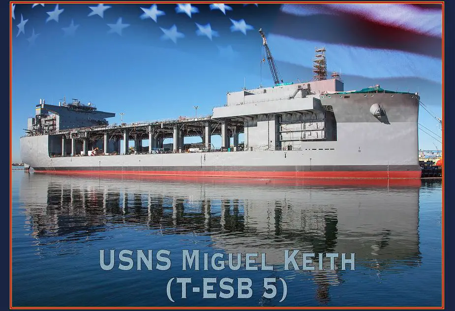 Delivery of third Expeditionary Sea Base ESB ship USNS Miguel Keith to US Navy 925 001