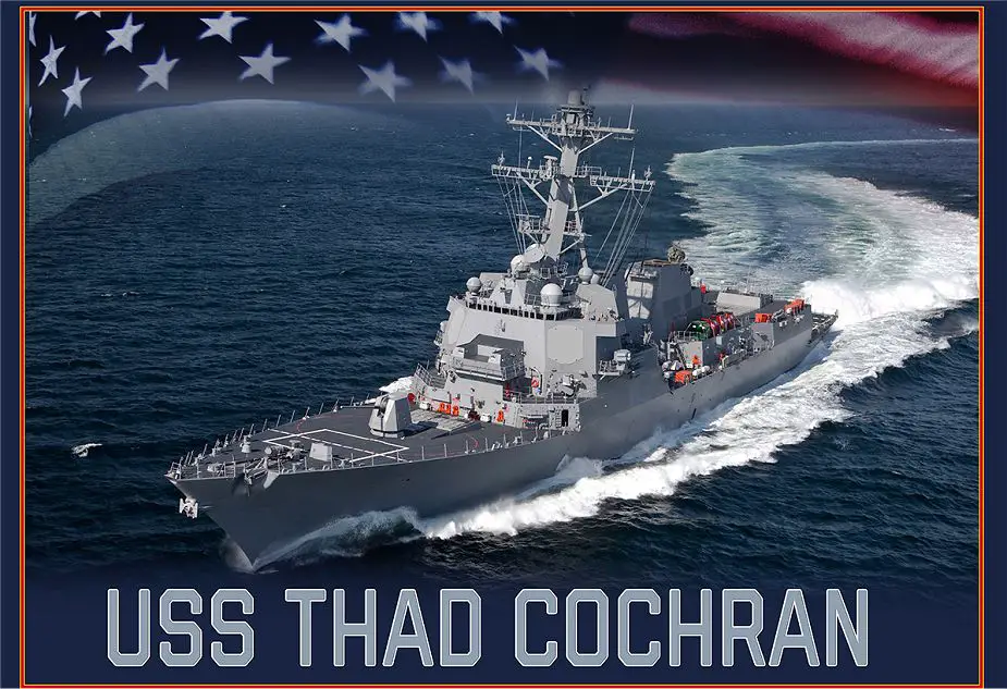 Future Arleigh Burke class guided missile destroyer will be named Thad Cochran 925 001